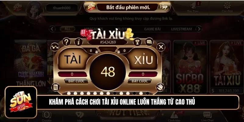 Cách chơi Tài Xỉu online luôn thắng: Bí quyết chinh phục vận may