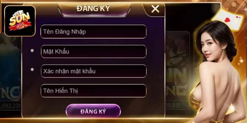 Đăng ký tài khoản đơn giản