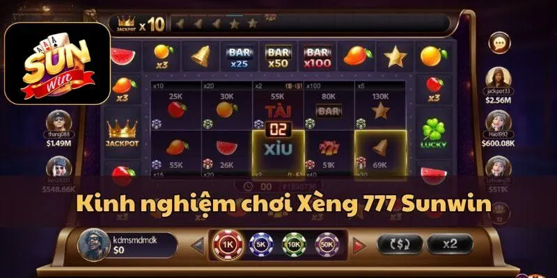 Kinh nghiệm chơi Xèng 777 Sunwin nổ hũ Jackpot Kinh nghiệm chơi Xèng 777 Sunwin nổ hũ Jackpot