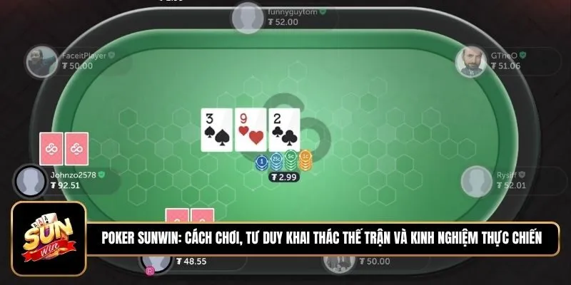 Poker Sunwin: Cách Chơi, Tư Duy Khai Thác Thế Trận Và Kinh Nghiệm Thực Chiến
